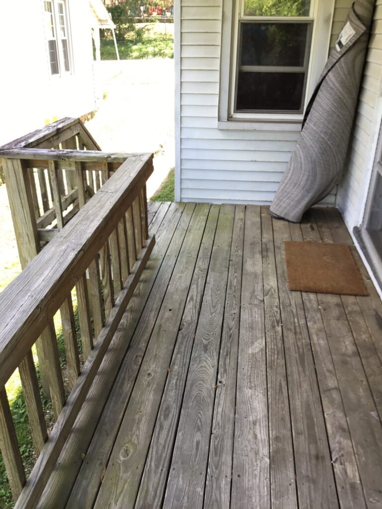 Porch Project Daimion Home Improvements Before Image
